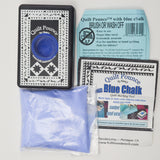 Quilt Pounce with Blue Chalk