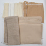 White, Light + Brown Needlework Fabric Bundle