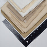 White, Light + Brown Needlework Fabric Bundle