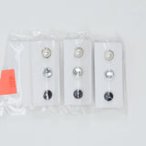 Pearl + Crystal Round Button Pins