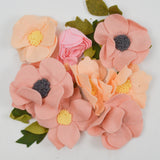 Pink Felt Flower Bundle
