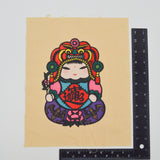 Chinese Dragon Girl Printed Silky Fabric Panel