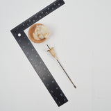 Tiny Bottom Whorl Drop Spindle + Bowl Set with Fiber