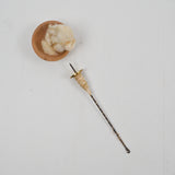 Tiny Bottom Whorl Drop Spindle + Bowl Set with Fiber