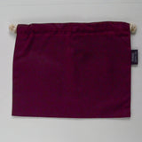 Maroon Fringe Supply Co Drawstring Waxed Canvas Stash Bag