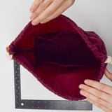 Maroon Fringe Supply Co Drawstring Waxed Canvas Field Bag