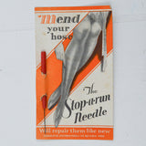 Vintage Stop-A-Run Hose Mending Needle