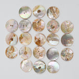 Round Shell Buttons - Set of 21