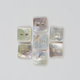 Square Shell Buttons - Set of 7