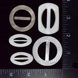 Carved Shell Buckles - Set of 5
