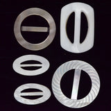 Carved Shell Buckles - Set of 5