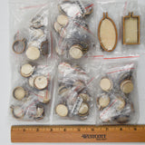 Miniature Wooden Embroidery Hoops for Earrings + Keychains