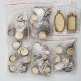 Miniature Wooden Embroidery Hoops for Earrings + Keychains