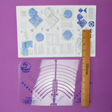Cut A Round Midi Clear Ruler