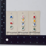 JHB International Letter + Number Buttons - Set of 11