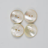 Round White Shell Buttons - Set of 4