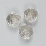 Faceted Glass Dome Buttons - Set of 3