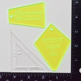 Clear Plastic Quilt Piece Templates
