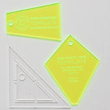 Clear Plastic Quilt Piece Templates