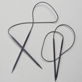 Kollage Yarns Square Knitting Needles - Size US 8 / 5.0mm + US 10 / 6.0mm 24" Circular Needles