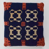 Blue, White + Red Brick Red Mini PIllow or Giant Pincushion