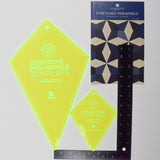 Missouri Star Clear Plastic Diamond Quilt Templates - Set of 2