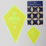 Missouri Star Clear Plastic Diamond Quilt Templates - Set of 2