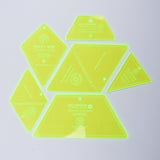 Missouri Star Clear Plastic Diamond + Triangle Quilt Templates