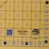 Creative Grids Perfect 10 Square Non-Slip Quilting Ruler
