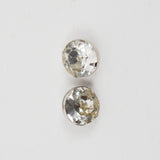 Faceted Glass Shank Buttons - Set of 2