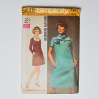 Vintage Simplicity 8446 Dress Sewing Pattern Size 12 Default Title