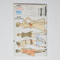 Vintage Vogue 8238 Miss Petite + Misses' Dress, Tunic, Pants + Shorts Sewing Pattern Size 12 Default Title