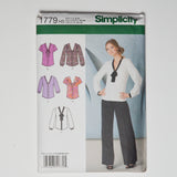 Simplicity 1779 Misses' Blouse with Collar Sewing Pattern Size H5 (6-14) Default Title