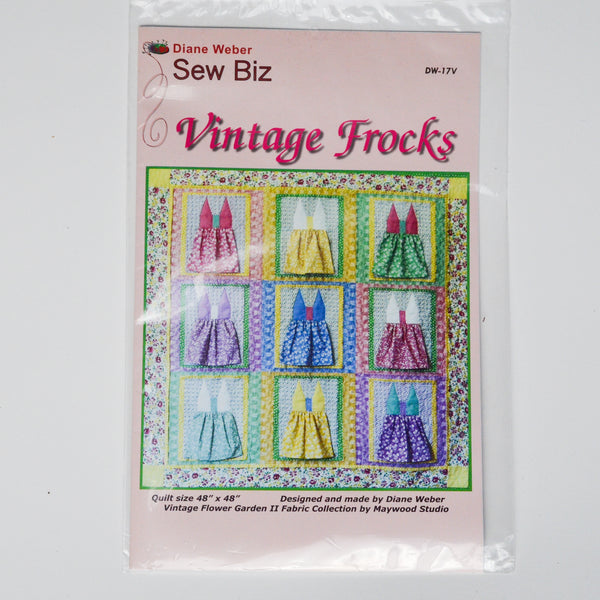 Diane Weber Sew Biz DW-17V Vintage Frocks Quilting Pattern Default Title