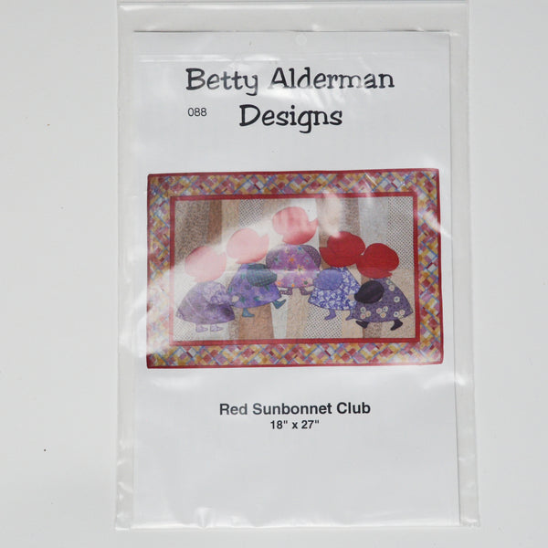 Betty Alderman Designs 088 Red Sunbonnet Club Quilting Pattern Default Title