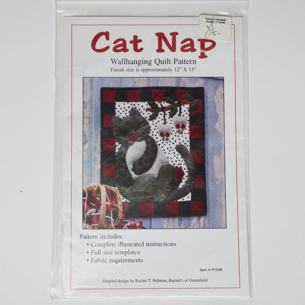 P1098 Cat Nap Wall Hanging Quilt Pattern Default Title