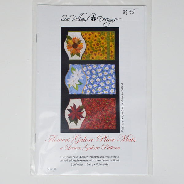Sue Pelland Designs Flowers Galore Placemats Sewing Pattern Default Title