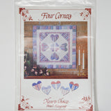 Four Corners Hearts Choice Wall Hanging Quilting Pattern Default Title