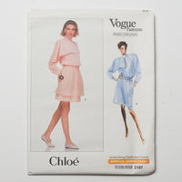 Vogue Paris Original 2107 Chloe Structured Dress Sewing Pattern (6-10) Default Title