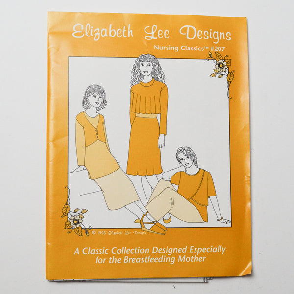Elizabeth Lee Designs Nursing Classics #207 Breastfeeding Tops Sewing Pattern Default Title