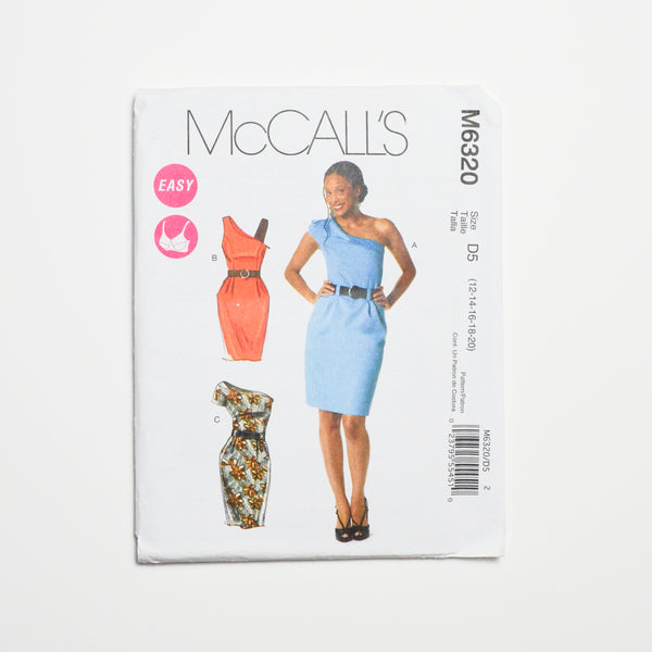 McCall's M6320 Dresses + Belt Sewing Pattern Size D5 (12-20)