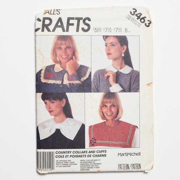McCall's 3463 Collars + Cuffs Sewing Pattern One Size