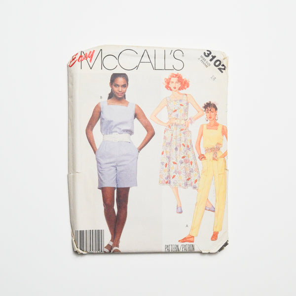 McCall's 3102 Dress + Jumpsuit Sewing Pattern Size 14
