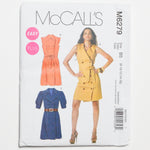 McCall's M6279 Dress + Belt Sewing Pattern Size B5 (8-16)