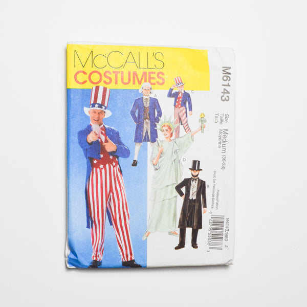 McCall's Costumes M6143 Patriotic Costumes Sewing Pattern Size Medium