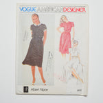 Vogue American Designer Albert Nipon 2472 Dress Sewing Pattern Size 10
