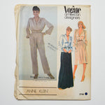 Vogue American Designer Anne Klein 2746 Blouse, Skirt, + Pants Sewing Pattern Size 16