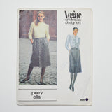 Vogue American Designer Perry Ellis 2695 Dress Sewing Pattern Size 10