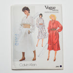 Vogue Patterns American Designer Calvin Klein 2862 Top, Tunic, Dress, + Skirt Sewing Pattern Size 14