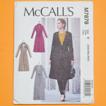 McCall's M7878 Coat Sewing Pattern Size Y (XS-M)